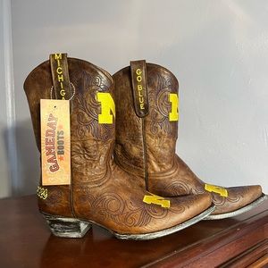 University of Michigan Cowboy Boots - NEW -9.5